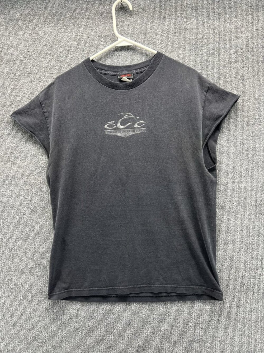 Orange County Choppers Shirt Mens Large Black Sleeveless Logo Tee Crewneck